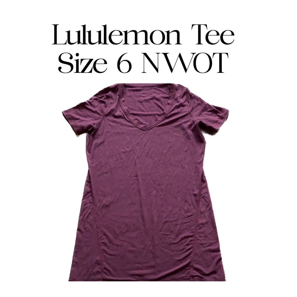 Lululemon scoop neck tee Sz 6
